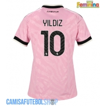 Camisa de time de futebol Juventus Kenan Yildiz #10 Replicas 2º Equipamento Feminina 2026-27 Manga Curta